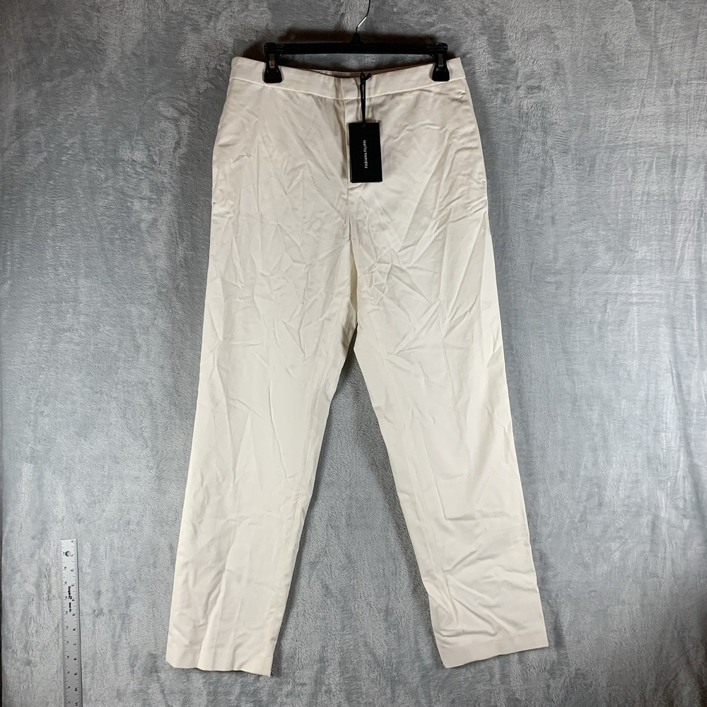 Fabiana Filippi Women's Pants US 6 Short Trousers Ivory Cotton Old Money Italy